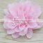 Petite pink chiffon flower, chiffon flower, flower puff, material flower, headband flower, DIY supplies, fabric flower