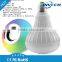 RGB color bluetooth remote control smart led light bulb e27 music audio led light bulb speaker