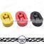 Universal Poly Urethane Adjustable Muffler Exhaust Hanger 2/4 Holes Pipe Yellow/Black/Red/Blue Muffler Hanger Lug Pad