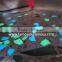 Glow in the dark stones of glass material