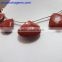 Red Jasper Hand made 15-25 mm Faceted Heart shape 6" Strand length 100% Natural gemstones