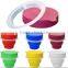 promotion foldable silicone cup sets with cover