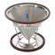 trade assurance 18/8 stainless steel reusable ultra fine mesh pour over cone coffee filter