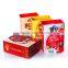 Colorful custom cardboard box with handles