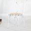 Popular modern stackable wooden cross back chair