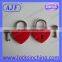 2013 newly red color heart shape padlock