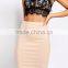 High Waist Stretch Jersey Midi Bodycon Pencil Skirt