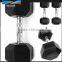 Black hex rubber Dumbbell