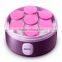 6oz Glass containers allows for making up to seven different types of Flavors yogurt maker, yogurt machine