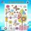 Cute design with bright and warm color kids room decorative wall stickers , wall stickers kids
