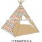 4-Walls Raised Grain Teepee Kids Tent Children Teepee Tent Wigwam Indoor Tipi Playhouse Playhome