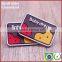 New red silicone label for brand bag mans denim long pant clothing