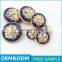 custom price of crystal metal buttons for clothing