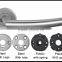 Excellent Satin Finish hollow door handle