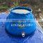 Foldable self-standing water storage tank for water storage tank firefighting