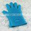 High quality Kitchen Heat Resistant Silicone Glove/ Oven Pot Holder Baking BBQ Cooking Mitts