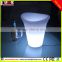 rechargeable LED illuminated plastic ice bucket for champagne