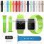 oem welcome colorful silicone rubber sport strap for apple watch band