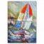 2016 Boat Oil Painting on canvas drawing by handmade