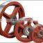 China manufacture elevator parts iron cast casting string pulley wheel