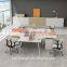Foshan manufacturer 2 seats office desk partition with good price
