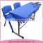 Plastic material cheap classroom design primary school double desk