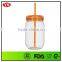 18oz bpa free AS plastic mason jar tumbler wholesale