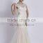 Applique cap sleeve sexy long gown fishtail prom dress lastest design evening gown