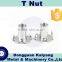 M6 T Nut With Prongs Furniture Hardware
