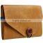 Durable genuine leather cover case with card holders for ipad and phones