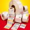Professional factory embossed paper labels self-adhesive label stickers