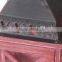 Red color wood lantern cross frame iron top