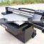 Hot sale double dx5 heads uv flatbed printer A2 size 60*90cm for metal, ceramic tiles etc. with white ink and varnish