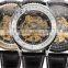 KS Steel Transparent Skeleton Automatic Men Mechanical Watch