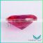 2015 wholesale loose gemstones 5# oval shape synthetic ruby corundum red ruby price