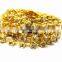 Gold Lady Shoes Metal Rhinestone Chain Accessories