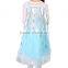 Quality New 2015 Fever Elsa Anna Princess Dresses Children Girls Snow Queen Cosplay Masquerade Dress Fancy Costume Kids Clothes