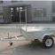 Box Trailer with mesh ramp tipping box trailer