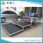 Black stage railing aluminum handrail concert portable stage install