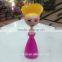 2015 cartoon lady pan brush, plastic pot brush, plastic dish brush