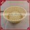 Cheap eco-friendly plastic rattan weaving food display basket mini round basket
