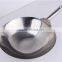 SGS Certificate Best 16 Inch Round Mini Stainless Steel Wok