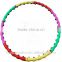 home exercise gymnastic fitness massage hula hoop/8sections Splicing 98cm loose weight hula hoop manufacturer