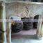 MODERN DESIGN LIGHT GREEN ONYX FIREPLACES
