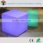 cordless PE led cube/ batter operated plastic 16 color change light up led cube chair