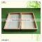 Natural Color Hinges Roungding Wooden Bread Gift Box