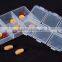 cy275 Mini Portable Clear Empty Braille 6 Cells Pill Medicine Drug Storage Case Box