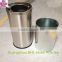 Stainless steel large dustbin for shopping mall(dump top)