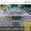 waterproof furniture outdoor wood coffee table set