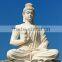 2015 high quality home decor white marble myanmar buddha statue